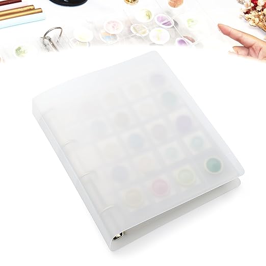 Nuvretk Wax Seal Storage Binder – Holds 200 Wax Seals, Stamps, Coins, or Cards with 10 PVC Pocket Sheets, 4-Ring Album for Crafts and Collectors by Unknown