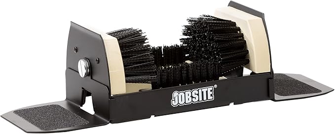 Jobsite Boot Scrubber - Outdoor Shoe Scraper Cleaner Brush - Extra Wide by JobSite