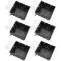 MAKERELE 2 Gang Adjustable Outlet Box, 34Cu.in. Plastic Electrical Box, Grey PVC Adjustable Junction Box, ETL Listed, Fire Rated for 2 Hours(6 Pack) by MAKERELE