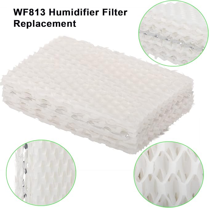 HIFROM 10Pack WF813 Humidifier Wick Filter Replacement Compatible with ReliOn RCM-832 RCM-832N ProCare PCWF813 PCWF-813 Equate EQWF813 EQ-2119-UL Cool Mist Humidifier Filter - Image 2