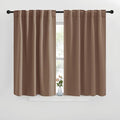 NICETOWN Blackout Curtains and Drapes for Kitchen - (Cappuccino Color) 42 inches Wide by 40 inches Long, 2 Panels Set, Thermal Insulated Blackout Window Drapes by NICETOWN