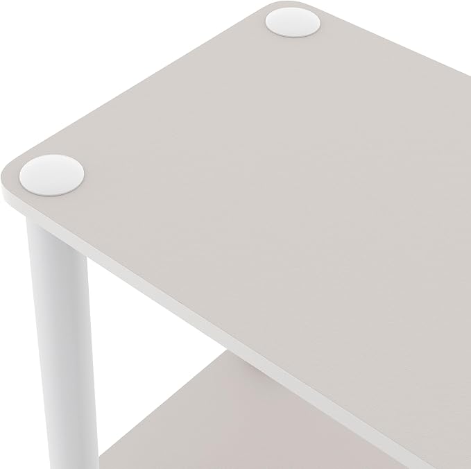 Homes: Inside + Out Apexa Modern 5-Cube Ladder Shelving Units, Collectibles Display Shelves, Easy Assembly Standing Shelf, Home Storage Organizer for Living Room, Bedroom, Office, Taupe Grey - Image 9