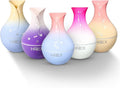 Spiral Essential Oil Diffuser with 7 Color Changing Lights and 5V USB Cable for Home Office, 130ml Mist Humidifier Silent Aroma Diffusers, Variant Colors (Orchid) by HZEX