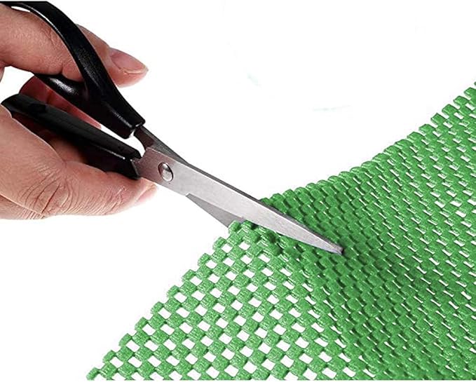 Shelf Liner Drawer Liner Non-Slip Mat Shelves Liners 12" X6.5’ Grid Pattern PVC Non-Adhesive Grip Liner Anti-Slip Mat for Kitchen Cabinets Wire Shelving Pantry Dresser Refrigerator (Green) - Image 2