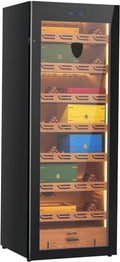 VEVOR Electric Humidor, 288L, 1700 Counts Electric Cigar Humidor Cabinet with Compressor Cooling, Constant Humidity & Temperature Control, Spanish Cedar Wood Shelves & Drawers, 7 Layers, for Household by VEVOR