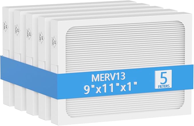 9 x 11 x 1 MERV 13 Replacement Dehumidifier Filter Compatible with Santa Fe Compact70, Ultra70, Element, Compact2, UA 65H dehumidifier Models, 5 Pack by Cooyafan