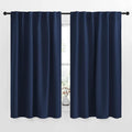 NICETOWN Blackout Curtains Window Drapes - (Navy Color) 52 inches W by 63 inches L, Set of 2, Blackout Curtain Panels for Boy's Nursery by NICETOWN