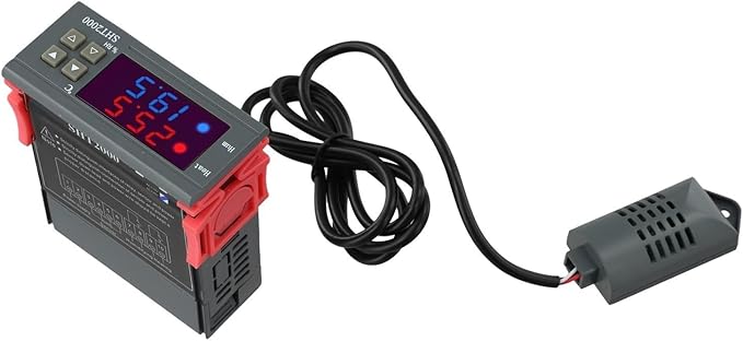 Humidity Controller SHT2000 Intelligent Digital Display Temperature Thermostat For Heating, Cooling, Humidifying Or Dehumidifying In Greenhouse, Workshop Or Storage(220V) - Image 8