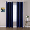 ChrisDowa Blackout Curtains 78 inches Long for Bedroom - 2 Panels Set Grommet Thermal Insulated Room Darkening Curtains for Living Room (Navy Blue, 42 x 78 Inch) by ChrisDowa
