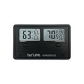 Taylor Wireless Digital Indoor Outdoor Thermometer and Hygrometer, Dual Display for Temperature and Humidity, Easy-to-Read for Home, Office, Greenhouse, Nursery, and Indoor Areas, Min/Max Black by Taylor