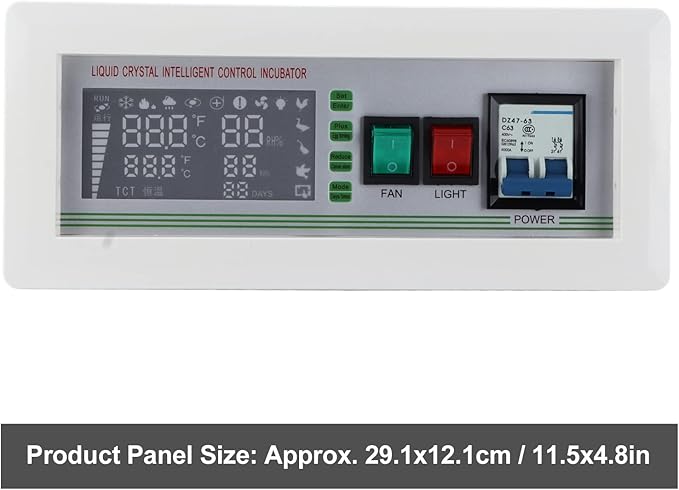 XM‑18SD Egg Incubator Controller Large-Screen 5 Modes Intelligent Temperature Humidity Control Thermostat for Chicken Goose Duck(0-99℃ 0-99% Rh)(110V) - Image 2