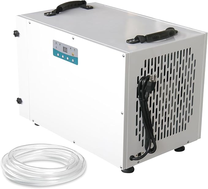 198 Pint Commercial Dehumidifier with Drain Hose for 1300 Sq Ft - Auto Defrost | Smart Control | Compact and Portable for Crawl Spaces, Basements and Industry Water Damage Unit - Image 8