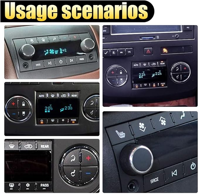 AC Dash Button Repair Decal Stickers, Repair for Ruined Faded A/C Control Buttons Car Fixing Decal Replacement Compatible with Most Vehicles - Car Truck SUV Accessories - Image 5