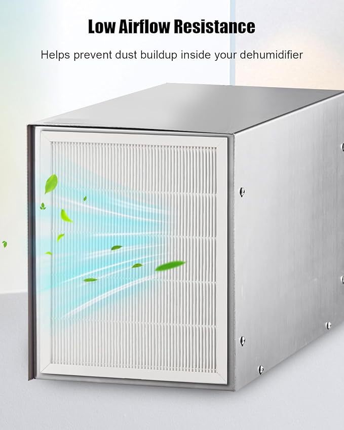9 x 11 x 1 MERV 13 Replacement Dehumidifier Filter Compatible with Santa Fe Compact70 Ultra70 Element Compact2 UA 65H Dehumidifier Models, 4 Pack High-Efficiency Air Dehumidifier Filters - Image 5