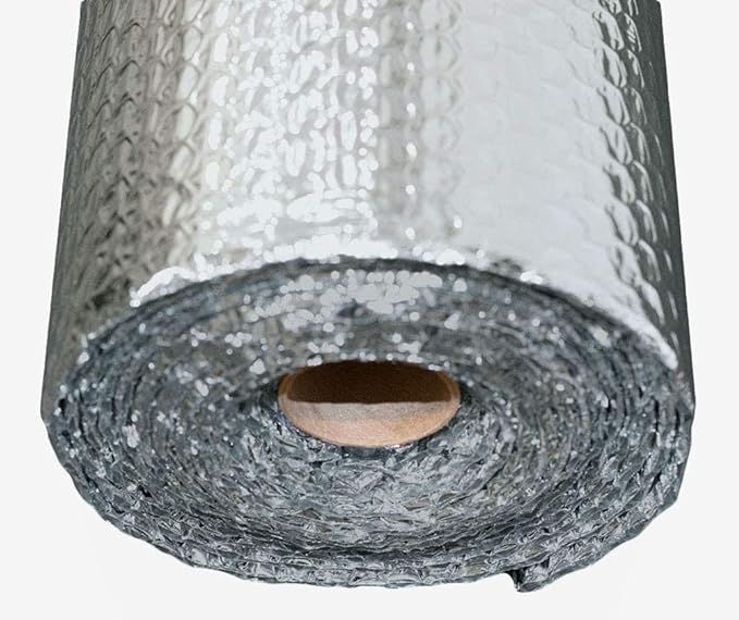 Double Bubble Reflective Foil Insulation Poly-Air Foam Core Radiant Barrier Film Heat Blocker Heat Guard No Tear for Winter Summer Weatherproof Attics Windows Garages RV's Ducts Barns (3ft x 100ft) - Image 4