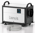 110 Pints Commercial Dehumidifiers for Crawl Spaces & Basement,Under House,Warehouse & Job Sites, Crawl Space Dehumidifier with Drain Hose, Remote Control, Auto Defrost, Humidity Control, CSA Listed by Lienuis