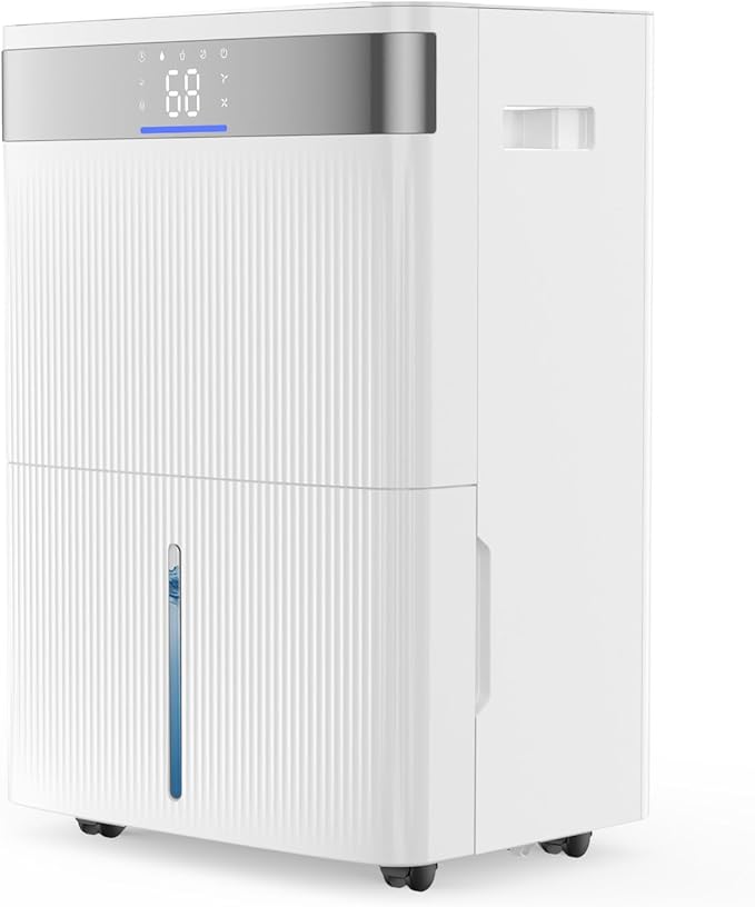VEVOR 80 Pints Dehumidifier for Home & Basement, 4500 Sq.Ft Large Coverage, Drain Hose for Commercial & Industrial Use, Smart Humidity Control, Low Noise for Warehouses, Bathroom, Bedrooms & Storage by VEVOR