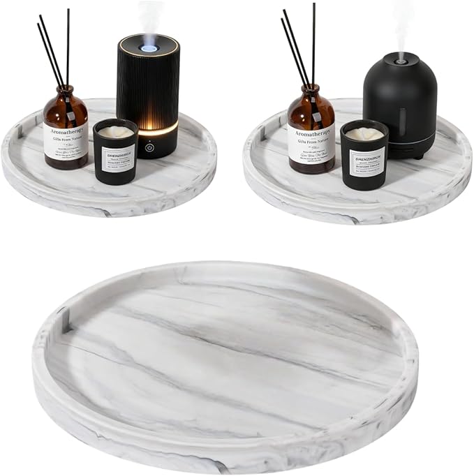 Waterproof Mat for Under Mini Humidifier, Round Humidifier Tray With Raised Edge for Spill of Mini Humidifier, Protects Carpet & Floors for Under Humidifier (Silicone, 10 INCH) by Unknown