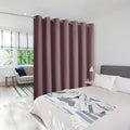 NICETOWN Room Separating Divider, Dry Rose Room Divider Curtain Screen Partition, Function Thermal Blackout Patio Door Curtain, Sliding Door Insulated Curtain for Patio, 8.3ft Wide x 10ft Long by NICETOWN