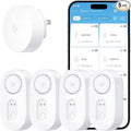 GoveeLife Upgraded Smart Water Leak Detector 1s with 1804ft Ultra-Long Range, WiFi Water Sensor with SMS/Email/APP Push and Sound Alarm, 5-Year Battery Life, Suit for Home, Basement, Kitchen, 4 Pack by GoveeLife