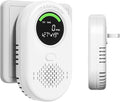 Carbon Monoxide & Natural Gas Detector, 4-in-1 Plug-in with LCD Temperature and Humidity Display for Home and Travel by zealme