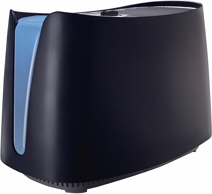 Honeywell Cool Moisture Humidifier For Bedroom, Medium Rooms, 1.1 Gallon, Invisible Moisture Humidifier for Baby, Kids, Quiet, Easy to Clean, UV Technology, Black, HCM350B by HoneywellPluggedIn