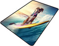 Area Rug, Surfing Dog Pattern Printing Lightweight Area Rugs Fade Resistant, Flame Resistant, Quick Dry, Stain Resistant, Waterproof Floor Carpet for Living Room Bedroom, 72 x 108 Inch by Snarena