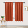 DWCN Blackout Curtains Thermal Insulated, Energy Saving & Noise Reducing Bedroom and Living Room Curtains, Burnt Ochre, W 52x L 63 Inch, Set of 2 Rod Pocket Curtain Panels by DWCN