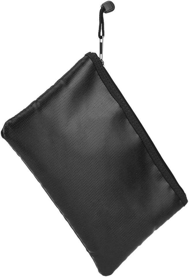 plplaaoo Fire Document Bag Briefcase High Temperature Liquid Silicone Material for Passport Money Laptop Keeping Home Use Black 27x16cm 29x20cm (29 * 20CM) - Image 9