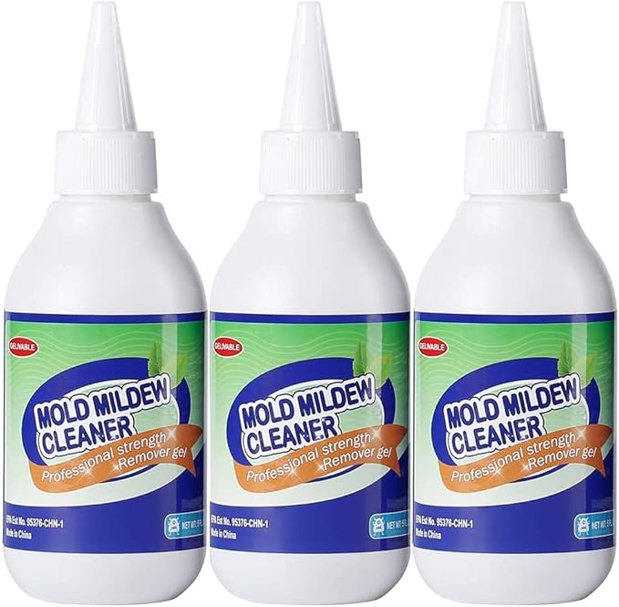 Mold Remover Gel - Effective Mold Cleaner for Household Shower, Kitchen Sinks, Walls, Tiles, Grout, Bathrooms, Washing Machine and Refrigerator Strips - 15 Fl.Oz by GELIVABLE
