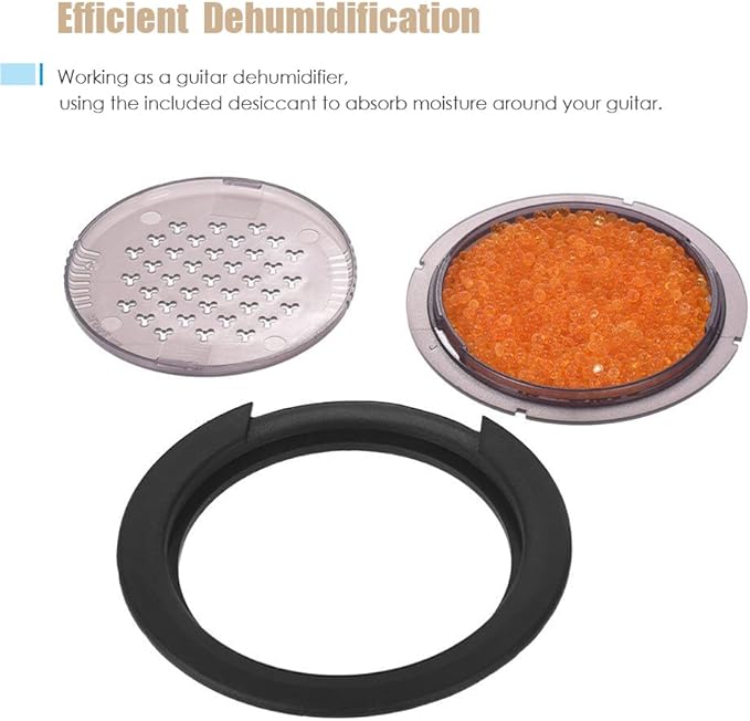 Heysland 3 in 1 Guitar Humidifier Moisture Reservoir Dehumidifier Acoustic Guitar Sound Hole Cover for Diameter 100 to103mm Soundhole - Image 6