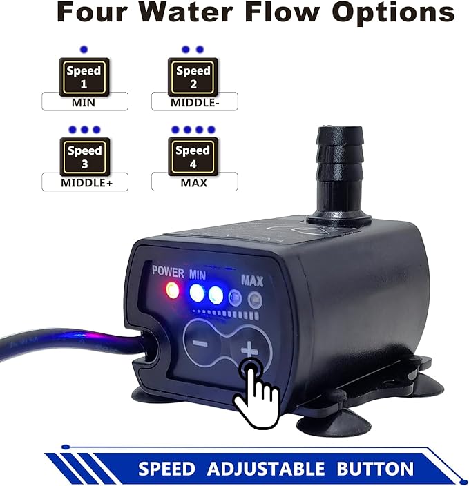 Automatic Small Sump Pump For Dehumidifier,13FT Lift,4 Level Flow Control,Submersible Water Pump With Level Sensor,For HVAC Condensate,Air Conditioner,Tank,GP02 - Image 3