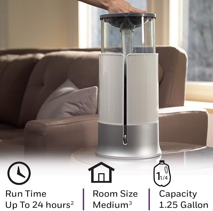 Honeywell Designer Series Cool Mist Humidifier, Room Humidifiers, White - Image 4
