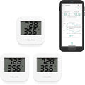 YoLink Smart Wireless Temperature & Humidity Sensor, 3-Pack, Wide Temp Range for Fridge, Green House, Pet Cage, App Alerts, Emails, Text/SMS alerts- Hub Required by YoLink