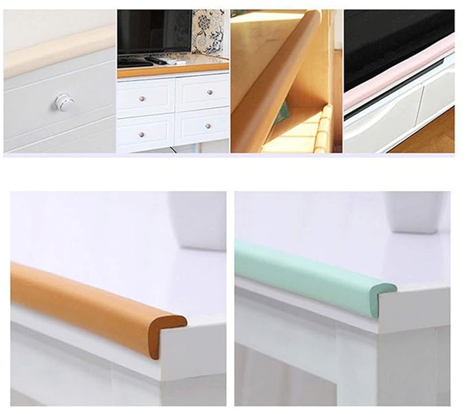 M2cbridge L Shape Extra Thick Furniture Table Edge Protectors Foam 6.5 Ft (Grey with 4 Corners) - Image 3