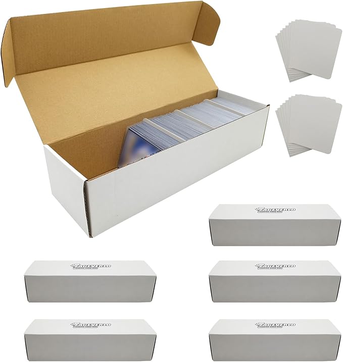 Trading Card Storage Box, Mtg Storage Box with Dividers, Cardboard Collector Box for TCG, Baseball Sports Cards, 6 Count - Image 8