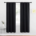 NICETOWN Halloween Black Out Curtain Panels for Kitchen - Energy Smart Decoration Thermal Insulating Blackout Drapes/Draperies for Small Window (2 Panels, 34 inches Wide by 72 inches Long) by NICETOWN