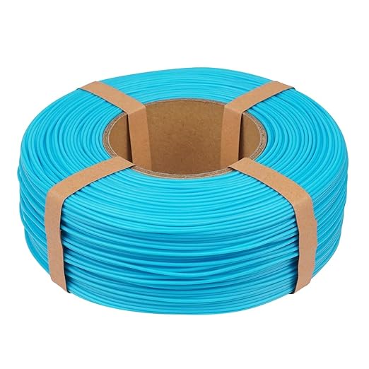 Inland V2 PLA PRO (PLA+) 3D Printer Filament Refill, 1.75mm Spooless Filament, Dimensional Accuracy +/- 0.03mm, 1KG (2.2lbs) Light Blue Refill for Inland Reusable Spools, Bambu Lab Compatible - Image 3