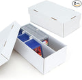 2 Pack Trading Card Storage Box - 2 Rows Divided Cardboard Case, Compatible with Top Loader One Touch for Sports Card Storage by Unknown