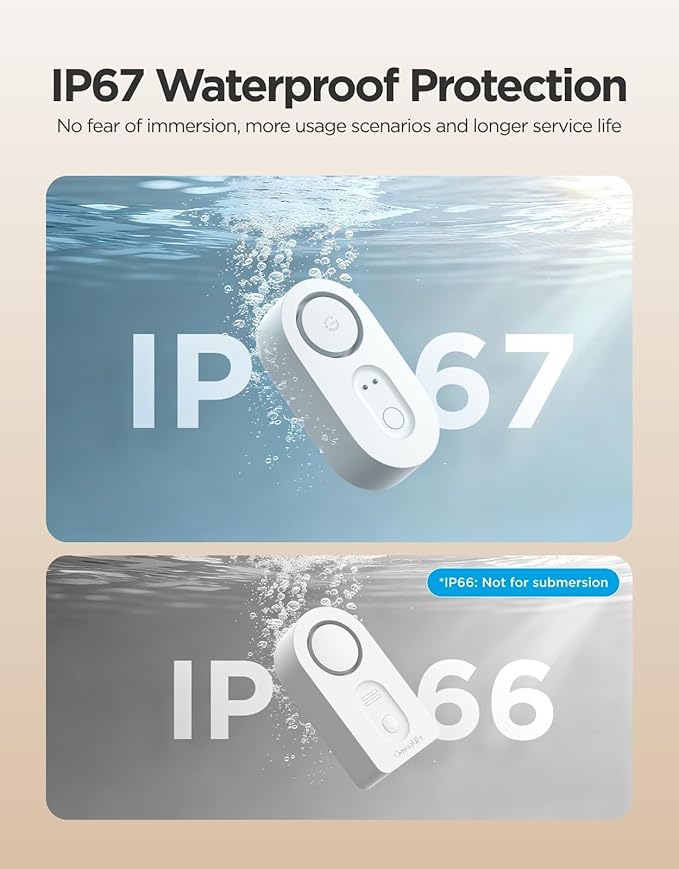 GoveeLife Upgraded Smart Water Leak Detector 1s with 1804ft Ultra-Long Range, WiFi Water Sensor with SMS/Email/APP Push and Sound Alarm,5-Year Battery Life, 1 Pack, Suit for Home, Basement, Kitchen - Image 7
