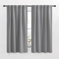 NICETOWN RV Curtains for Camper Windows - (Silver Grey Color) 34x54 Inch, 2 Panels Set, Thermal Insulated Room Darkening Blackout Drapes/Draperies with Rod Pocket & Back Tab for Half Window by NICETOWN