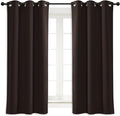 NICETOWN Blackout Curtain Blind for Bedroom, Single Panel, W34 x L63 inches, Toffee Brown, Thermal Insulated Grommet Blackout Room Darkening Drape/Drapery by NICETOWN
