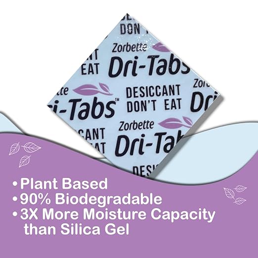 Dri-Tabs | Food-Safe Moisture Absorbers – Keep Fruits, Veggies, Snacks, Bread & More Fresher, Longer! Eco-Friendly, Plant Based Desiccant That Replaces Silica Gel Packets - 75pk (Magenta) - Image 4