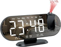 Digital Alarm Clock, Creative Electronic Projection Clock with Automatic Light Sensing, Temperature and Humidity, and Alarm Function. by Unknown