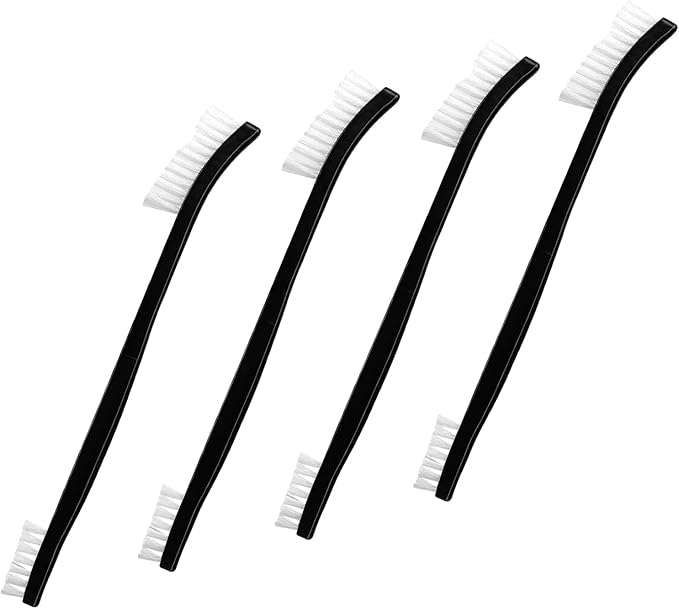 4 Pcs Small Cleaning Brushes Double-Ended Detail Cleaning Brush Nylon Brushes for Cleaning Jewelry Cleaning Brush (4) by WelcometoMcduyant