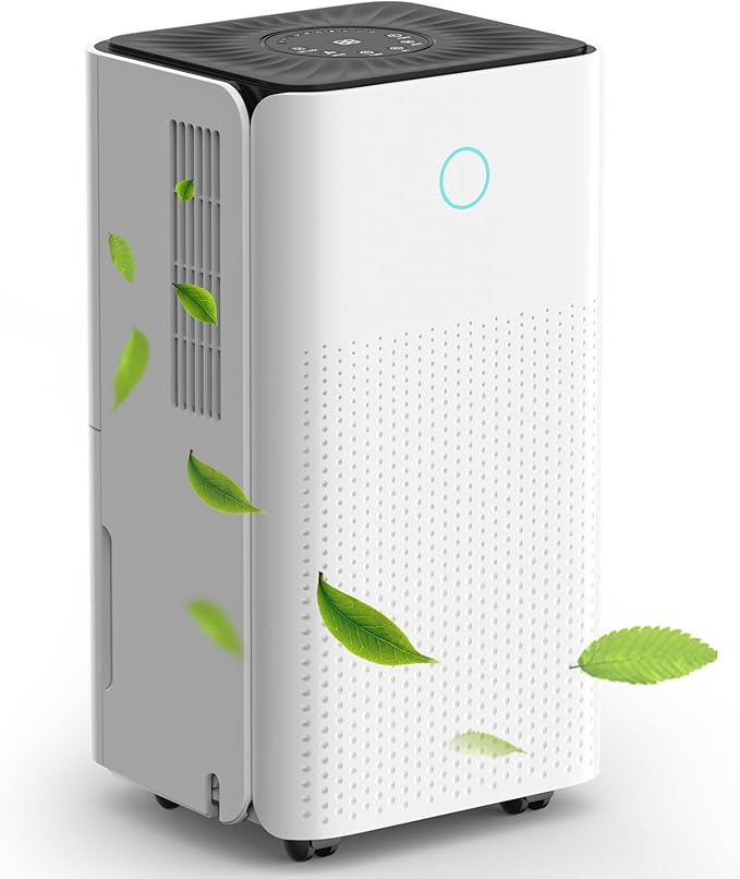 2000 Sq.ft Dehumidifier for Basement, LUKO 30 Pint Dehumidifier with Drain Hose for Continuous Drainage, Intelligent Humidity Control Panel and 24H Timer, 3 Modes, Child Lock, Auto Defrost by LUKO