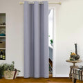MYSKY HOME Closet Door Curtains Blackout Curtains for Bedroom Doorway 84 Inch Curtains Thermal Insulated Grommet Window Curtain for Living Room Single Panel Curtains, 42 x 84 Inch, Silver Grey by MYSKYHOME