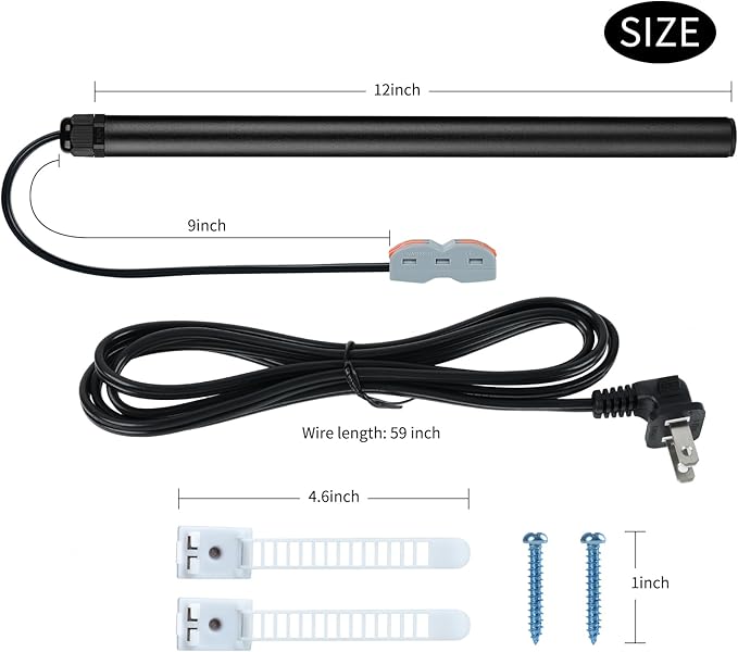 briidea Safe Dehumidifier Rod, Rod Reducing Humidity with Easy Installation and Plug Cord Easily Threading Through Safe's Hole, 12/16/24 inches Effective Coverage up to 100/150/300 Ft³ - Image 6