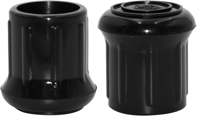 Flyshop 1", 25 mm Chair Leg Caps Furniture Table Covers Floor Protectors Non-Scratch Odourless Synthetic Rubber Leg Tips Straight Round 8 Pack - Image 3