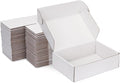 Small Shipping Boxes 9x6x2 Inch (25 Pack) - Sturdy White Corrugated Cardboard Boxes for Small Business, Ecommerce, Mailing & Packaging | Recyclable Gift & Storage Boxes by DUZCLI